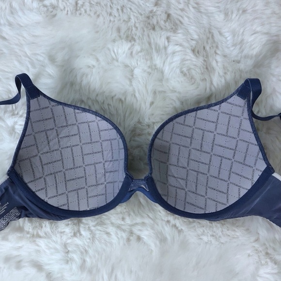 Victoria’s Secret Blue Padded Perfect Coverage Bra 34B - Picture 4 of 7
